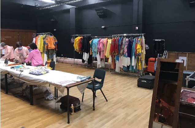 Backstage of Cantonese opera in Hong Kong, 2021.